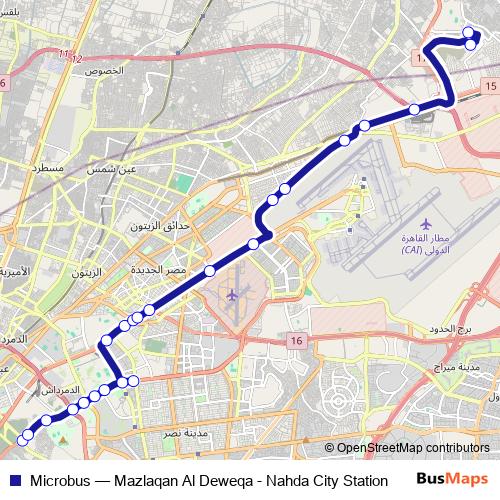 Microbus bus Line Map