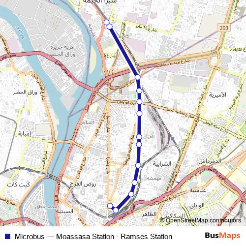 Microbus bus Line Map