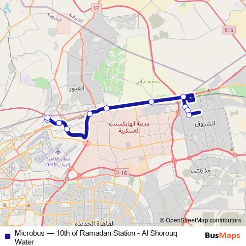 Microbus bus Line Map