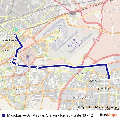 Microbus bus Line Map