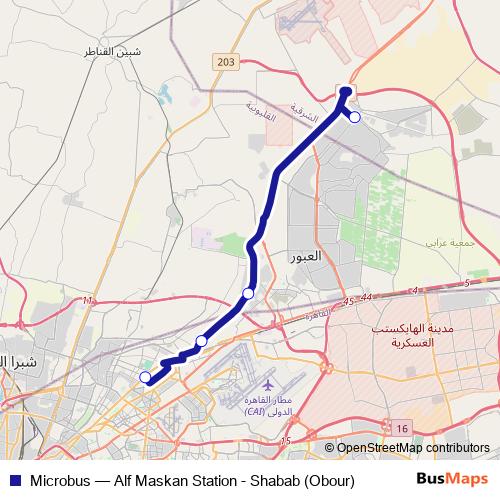 Microbus bus Line Map