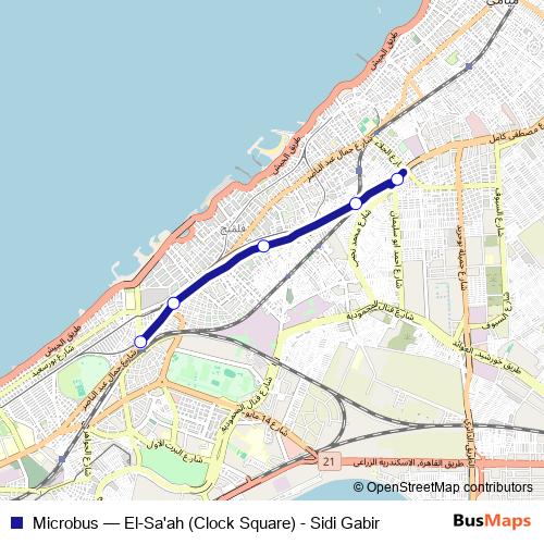 Microbus bus Line Map