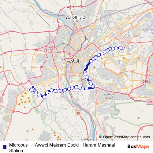 Microbus bus Line Map