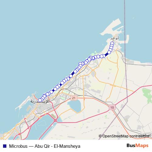 Microbus bus Line Map