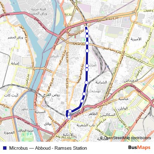 Microbus bus Line Map