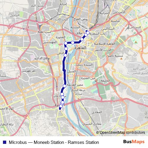 Microbus bus Line Map