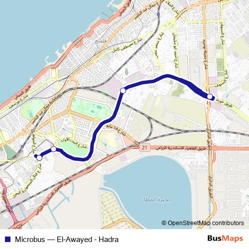 Microbus bus Line Map