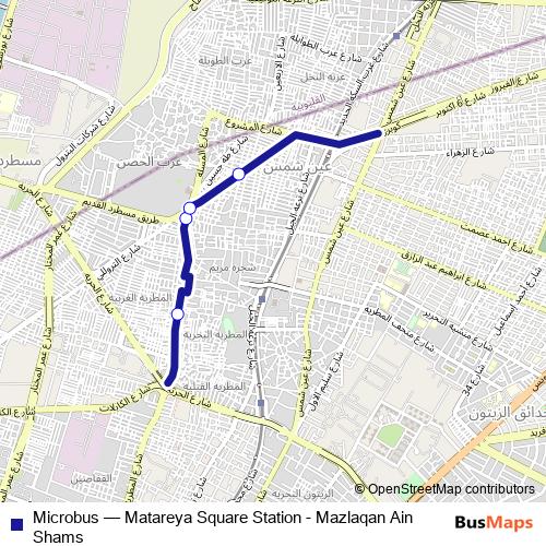 Microbus bus Line Map