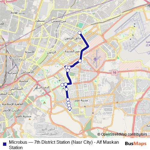 Microbus bus Line Map
