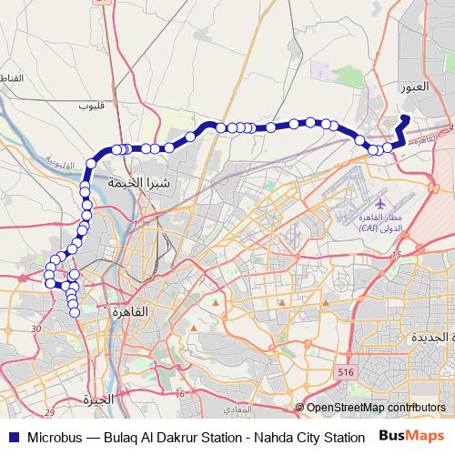Microbus bus Line Map