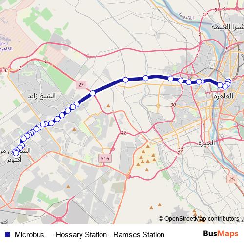 Microbus bus Line Map