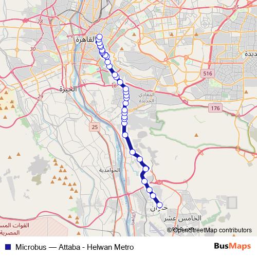 Microbus bus Line Map