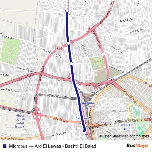 Microbus bus Line Map