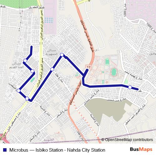 Microbus bus Line Map