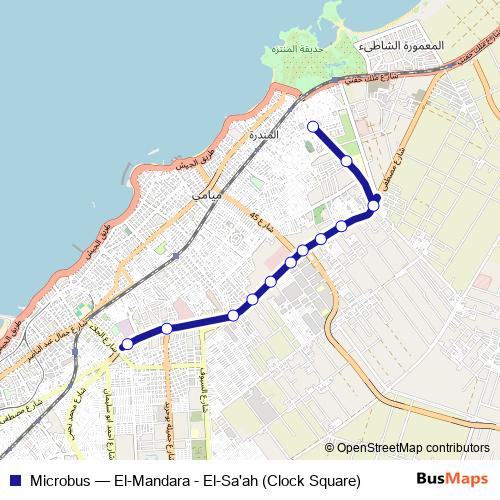 Microbus bus Line Map