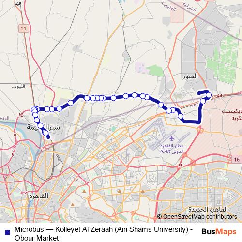 Microbus bus Line Map