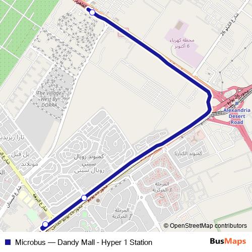 Microbus bus Line Map