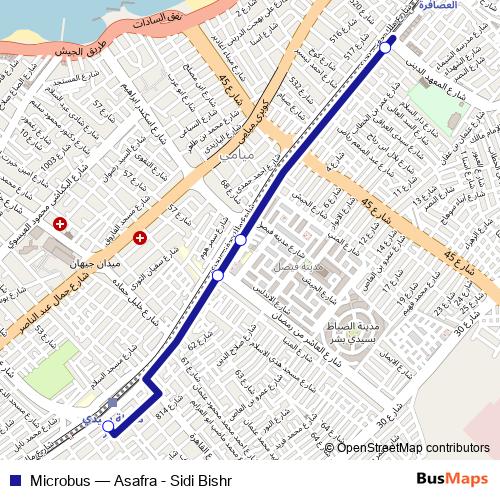 Microbus bus Line Map