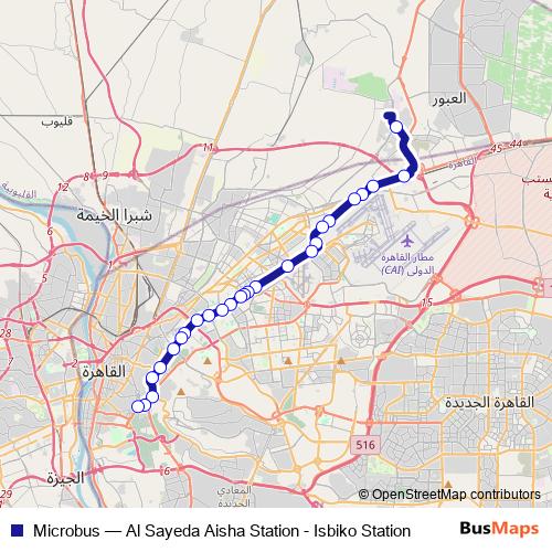 Microbus bus Line Map