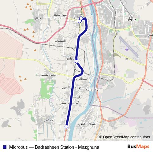 Microbus bus Line Map