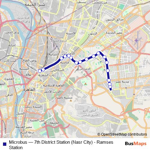 Microbus bus Line Map