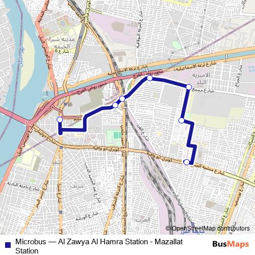 Microbus bus Line Map