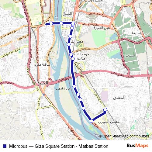 Microbus bus Line Map