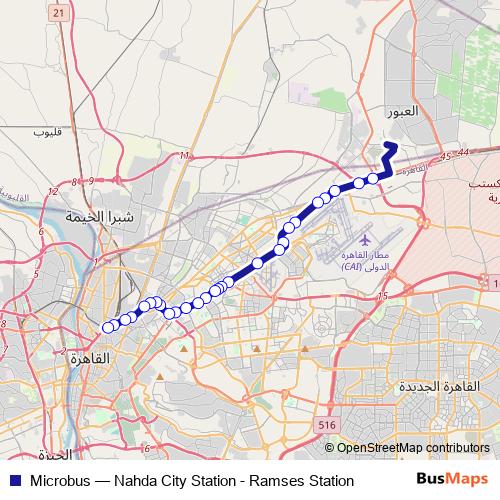 Microbus bus Line Map