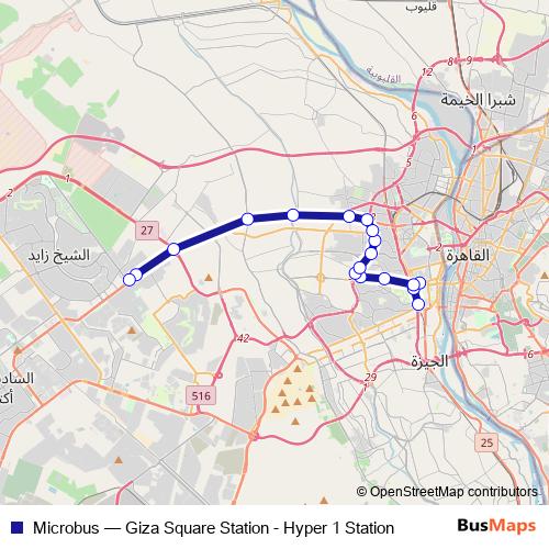 Microbus bus Line Map