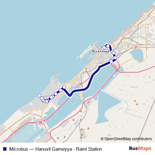 Microbus bus Line Map