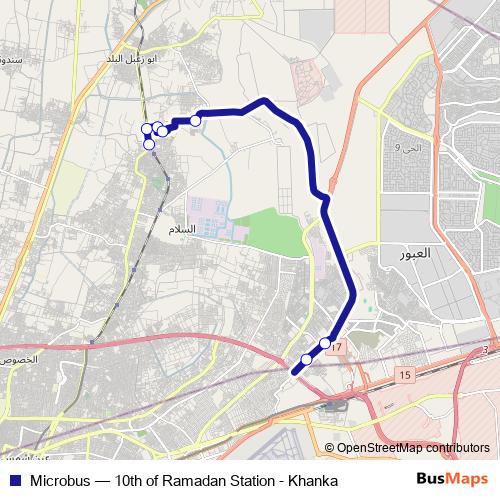 Microbus bus Line Map