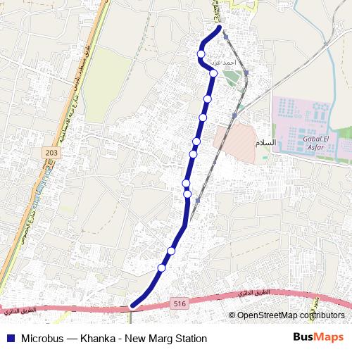 Microbus bus Line Map