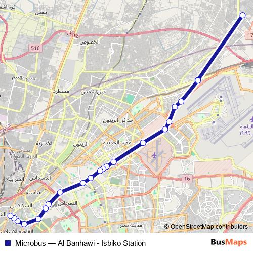 Microbus bus Line Map