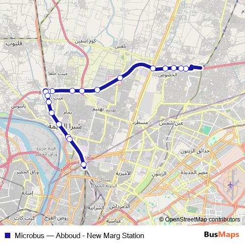 Microbus bus Line Map