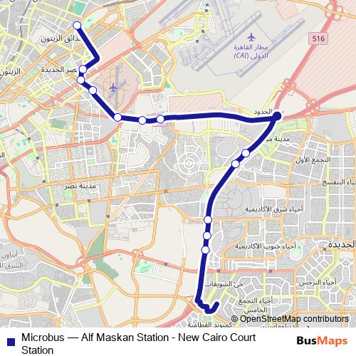 Microbus bus Line Map