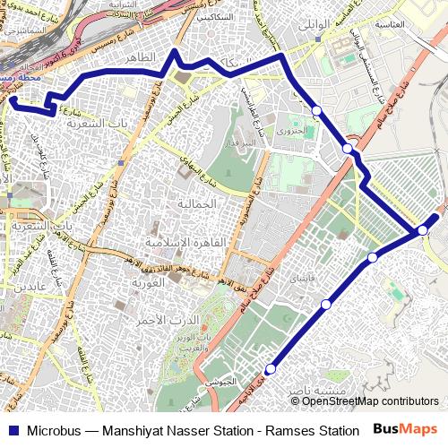 Microbus bus Line Map