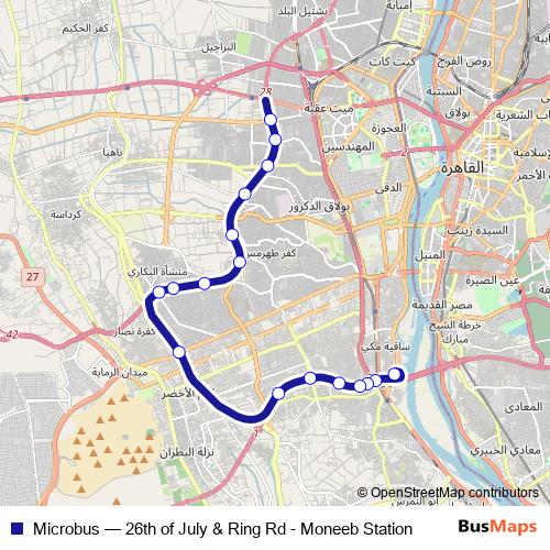 Microbus bus Line Map