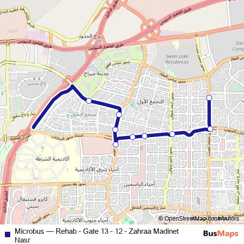 Microbus bus Line Map