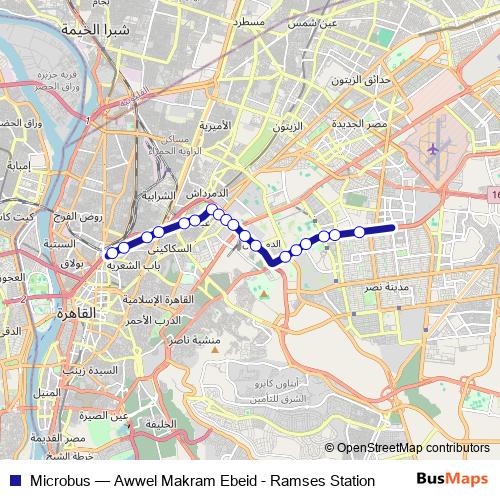 Microbus bus Line Map