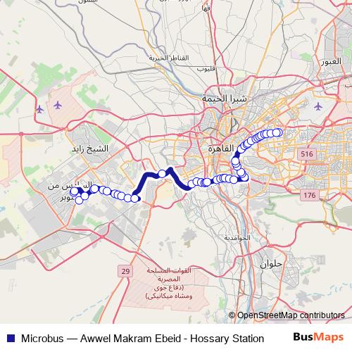 Microbus bus Line Map