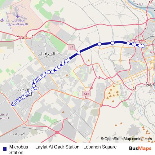 Microbus bus Line Map