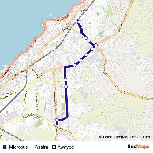 Microbus bus Line Map