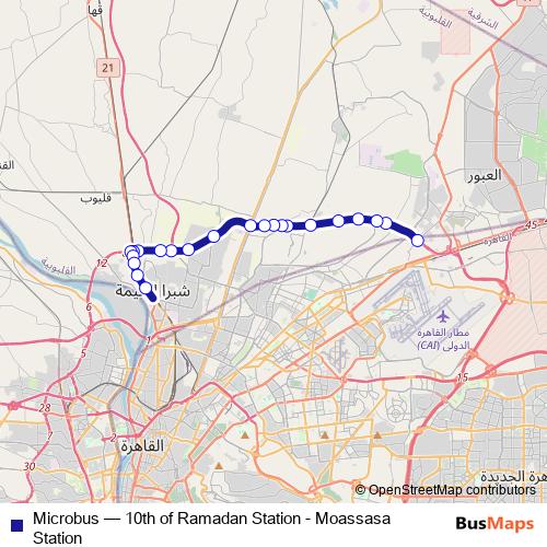 Microbus bus Line Map