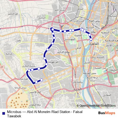 Microbus bus Line Map