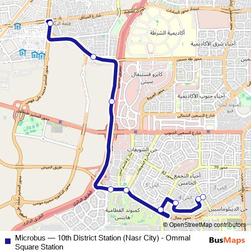 Microbus bus Line Map