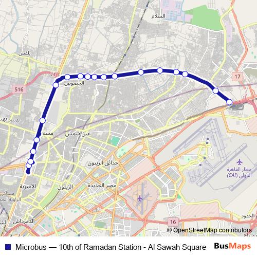 Microbus bus Line Map