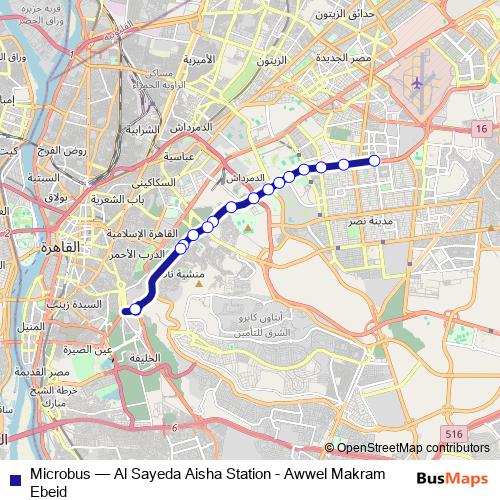 Microbus bus Line Map