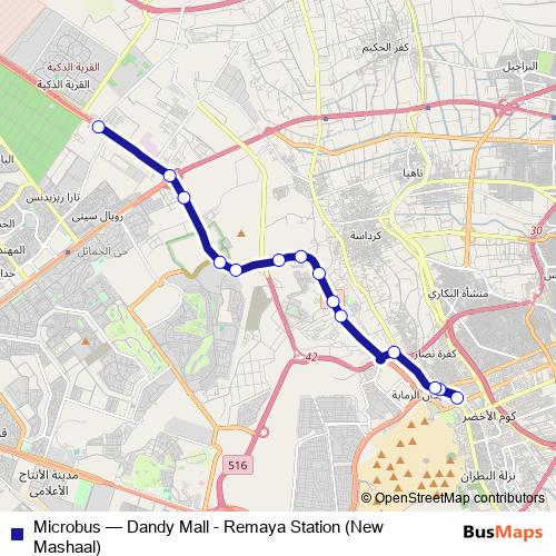 Microbus bus Line Map