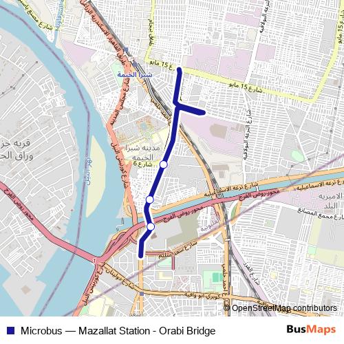 Microbus bus Line Map