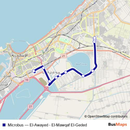 Microbus bus Line Map